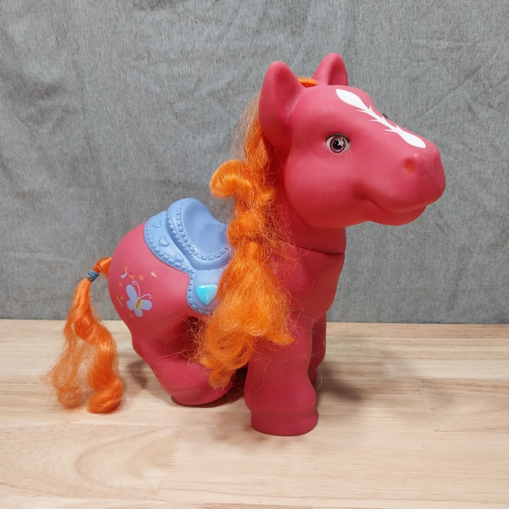 My Little Pony with Saddle Figure Toy Pink Orange Large